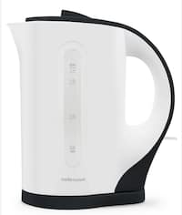 Mellerware Tugela 1.7L Black & White Cordless Plastic Kettle
