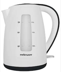 Mellerware Breede 360° Cordless Black & White 2L Plastic Kettle