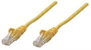 Intellinet Yellow CAT5E U-UTP 0.25m Patch Cable