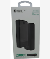 Nesty 20000mAh Black Multi Functional Power Bank