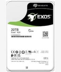 Seagate Exos X20 3.5 Inch 20TB SATA Hard Drive Disk